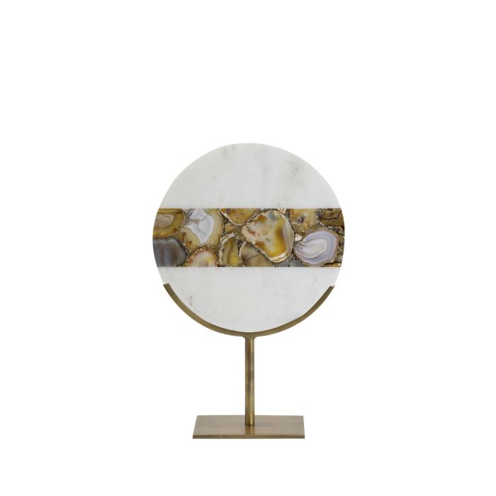 Ornament on base 25x10x35 cm GOUYA marble+antique bronze