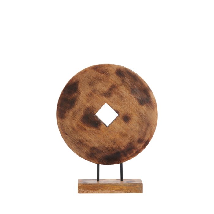 Ornament on base 30x9,5x40 cm BULONGO wood brown