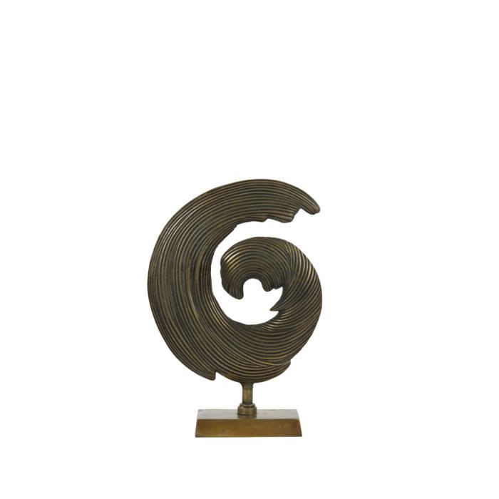 Ornament on base 29x10x40 cm SHWIBA antique bronze