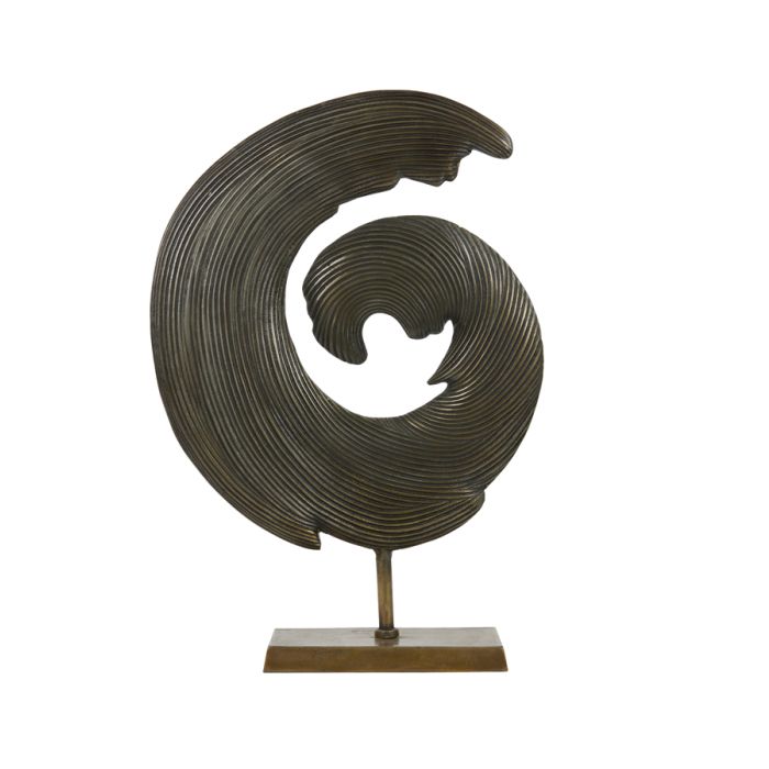 Ornament on base 43x15x60 cm SHWIBA antique bronze