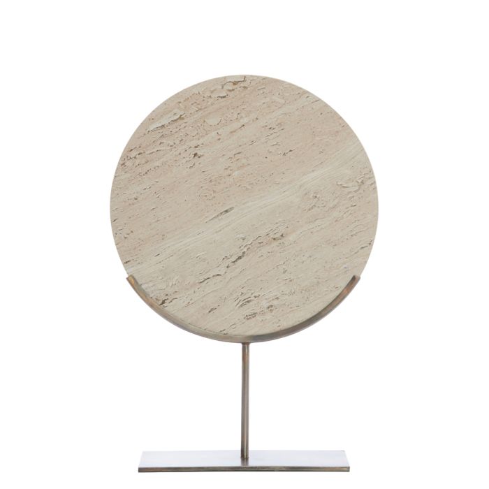 Ornament on base 35x10x51,5 cm MORENO sand travertine