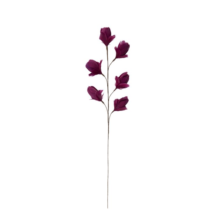 Ornament 6 flowers 90 cm TULIP red-purple