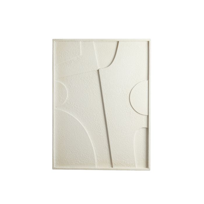 Wall ornament 80x8x60 cm COLINO wood cream