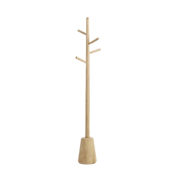 Hatstand Ø20x152 cm YENICE wood matt natural