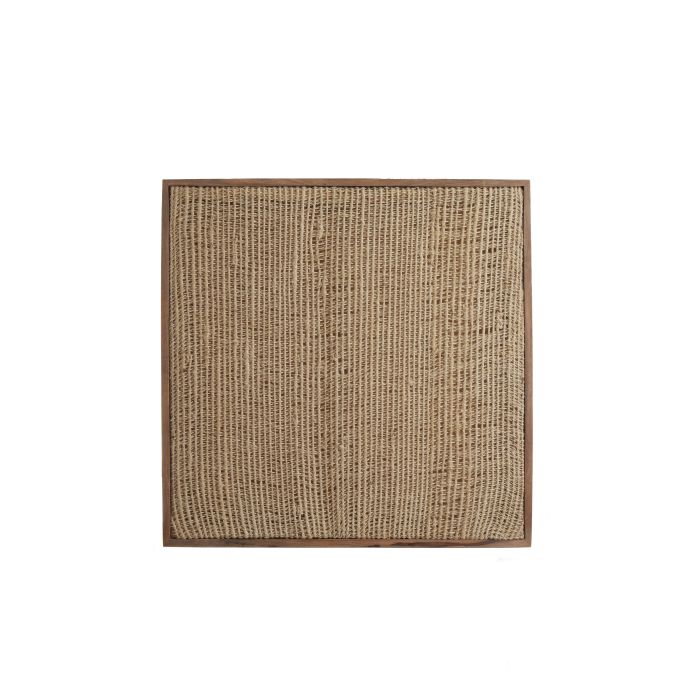 Wall ornament 80x3x80 cm KALAW jute natural