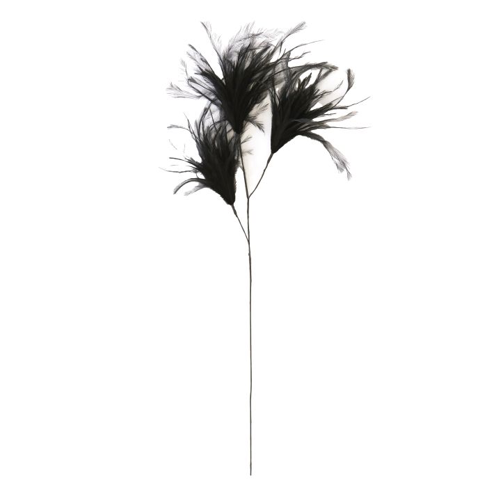 Ornament 3 feathers 78 cm FEATHER black