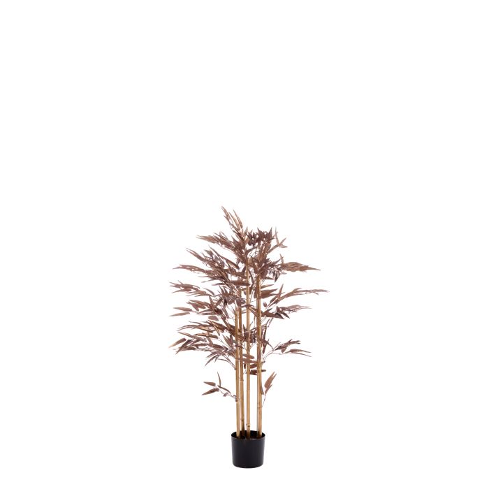 Potted ornament 120x70x120 cm BAMBOO metallic dark bronze