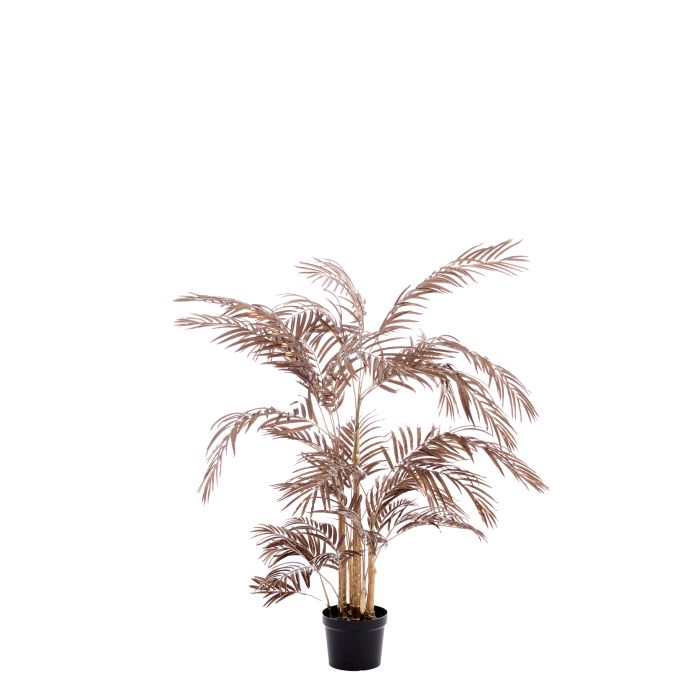 Potted ornament 145x135x135 cm PALM metallic dark bronze