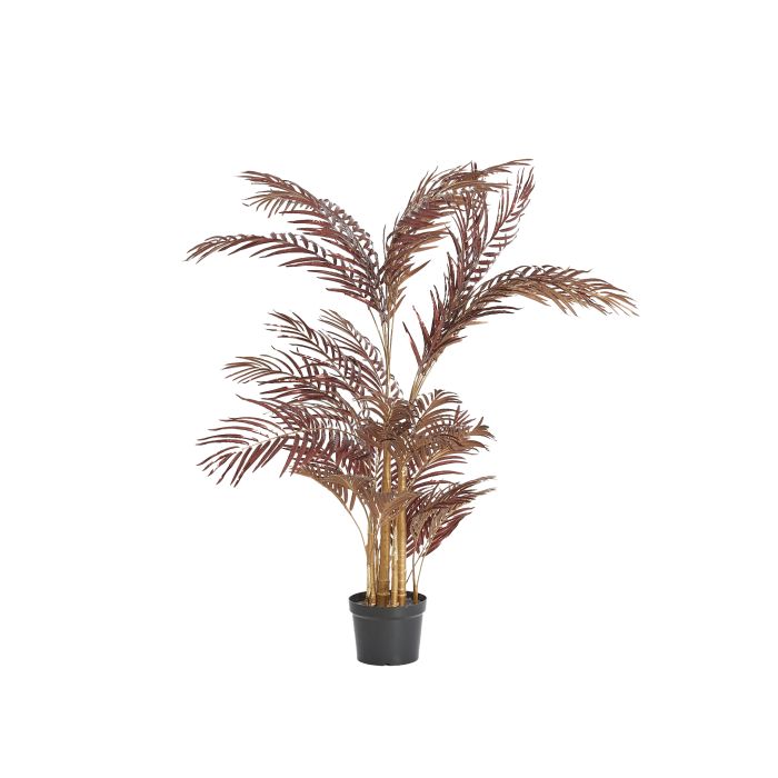 Potted ornament 145x135x135 cm PALM metallic burgundy