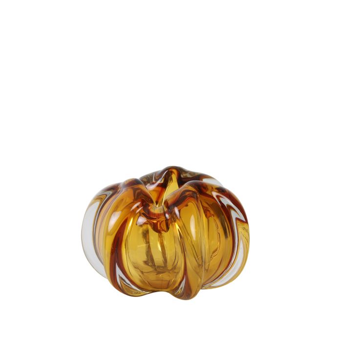 Tealight Ø19x12 cm MURELA glass amber