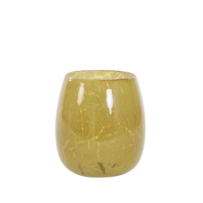 Tealight Ø15x16,5 cm SYLAS glass yellow