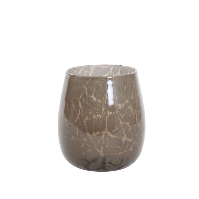 Tealight Ø15x16,5 cm SYLAS glass brown