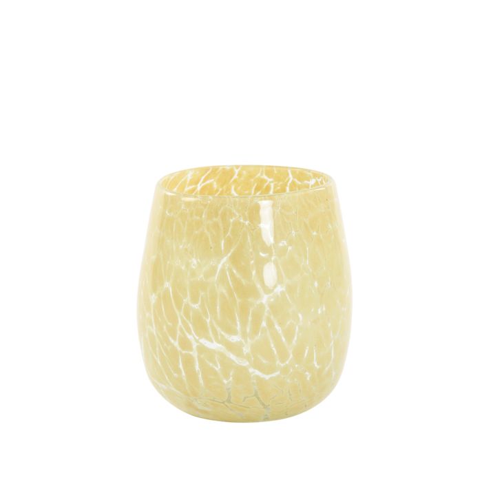Tealight Ø15x16,5 cm SYLAS glass light caramel