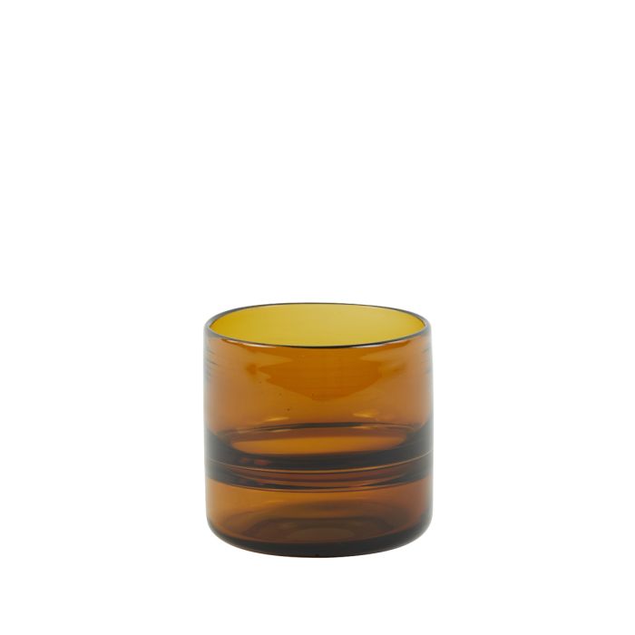 Tealight Ø12x12 cm PASCHA glass brown
