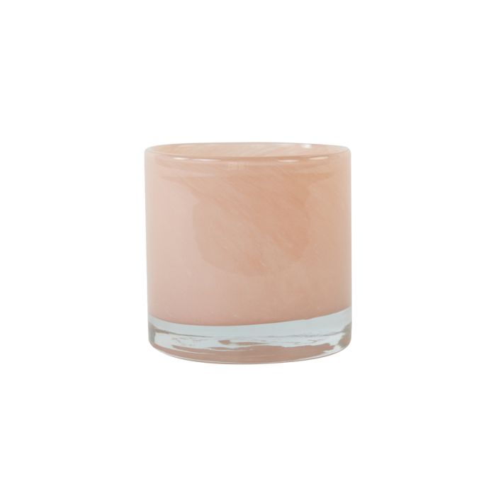 Tealight Ø10x10 cm BONITO glass peach