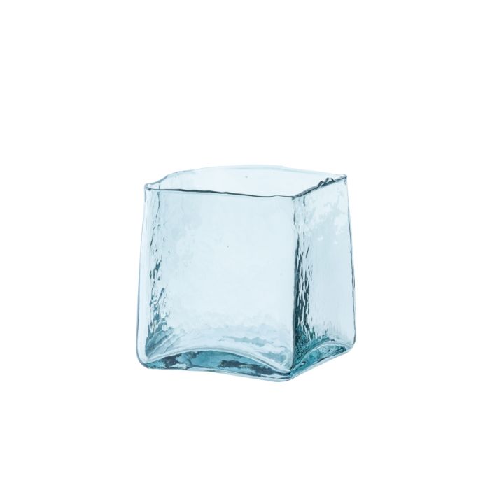 Tealight 12x12x12,5 cm IDUNA glass light blue