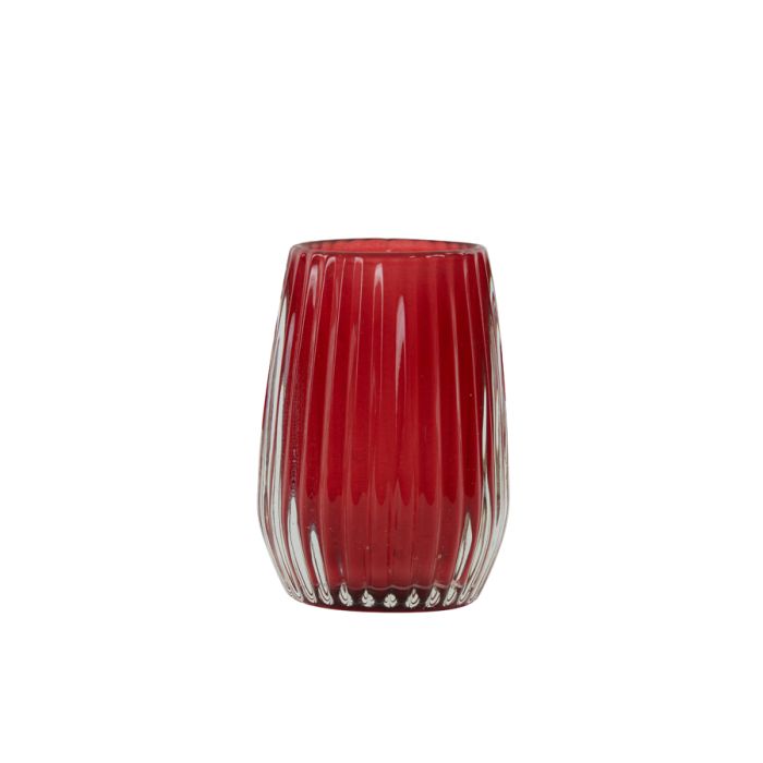 Tealight Ø10x14 cm AIMEE glass burgundy