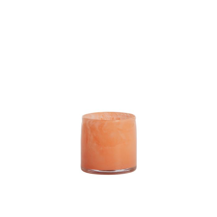 Tealight Ø10x10 cm KIANA glass orange
