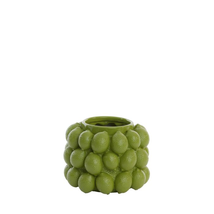 Vase deco Ø24,5x18 cm LEMON green