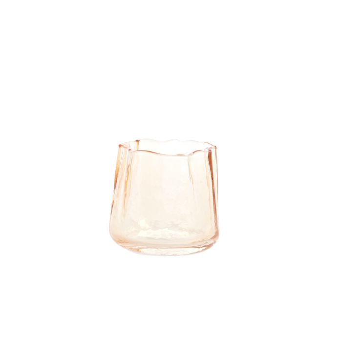 Tealight Ø11x9,5 cm MURADA glass peach