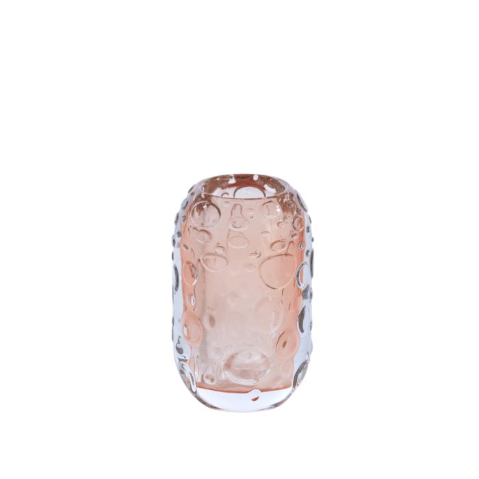Tealight Ø8x13 cm FINLEY glass peach