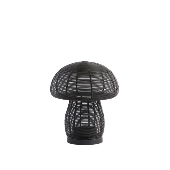 Tealight Ø20x24 cm MUSHROOM matt black