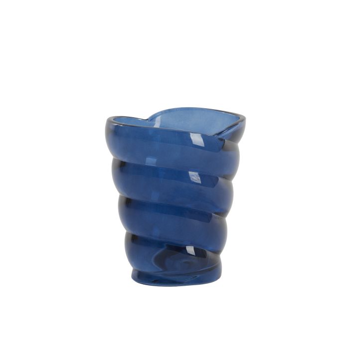 Tealight 10,5x7x12,5 cm MALEA glass blue