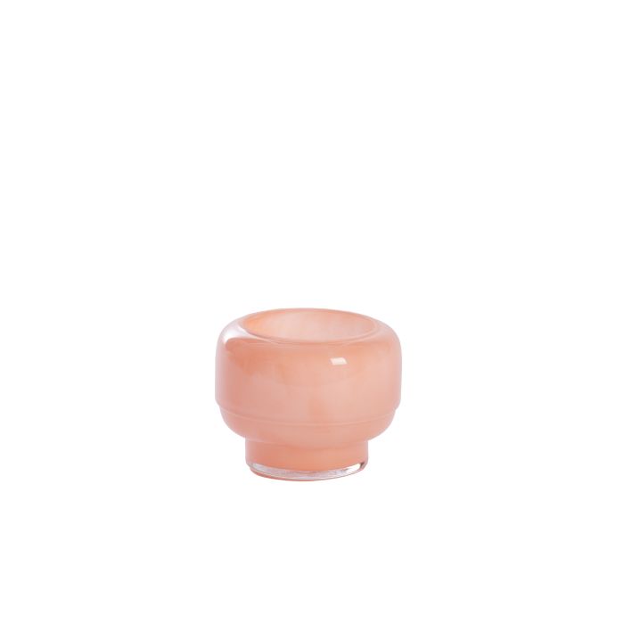 Tealight Ø10x7,5 cm SOLVAY glass peach