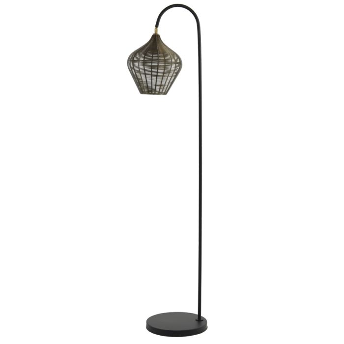 Floor lamp 35x30x160 cm ALVARO antique bronze+matt black