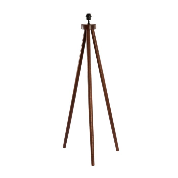 Floor lamp tripod 52x52x122 cm ILIAS wood russet