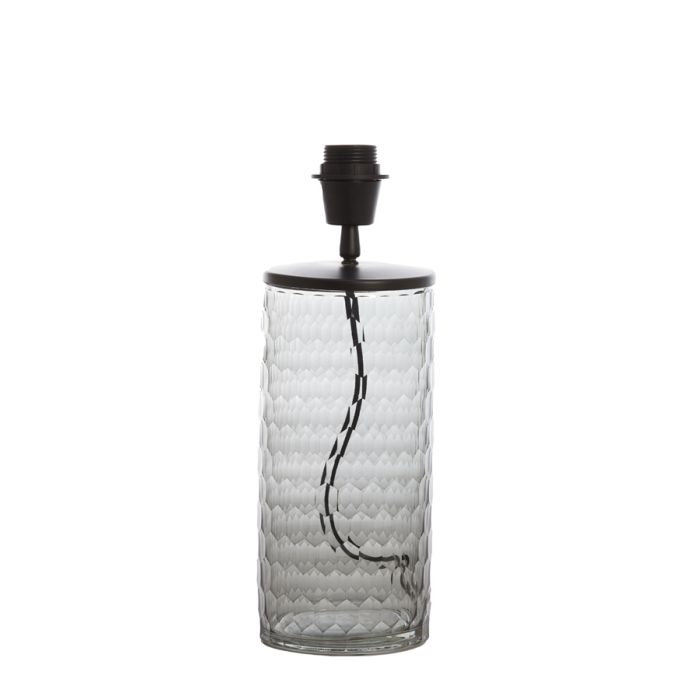 Lamp base Ø13x37 cm DALINA smoked glass+black