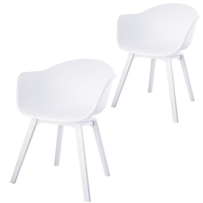 Garden chairs Plastic  Romeo - White