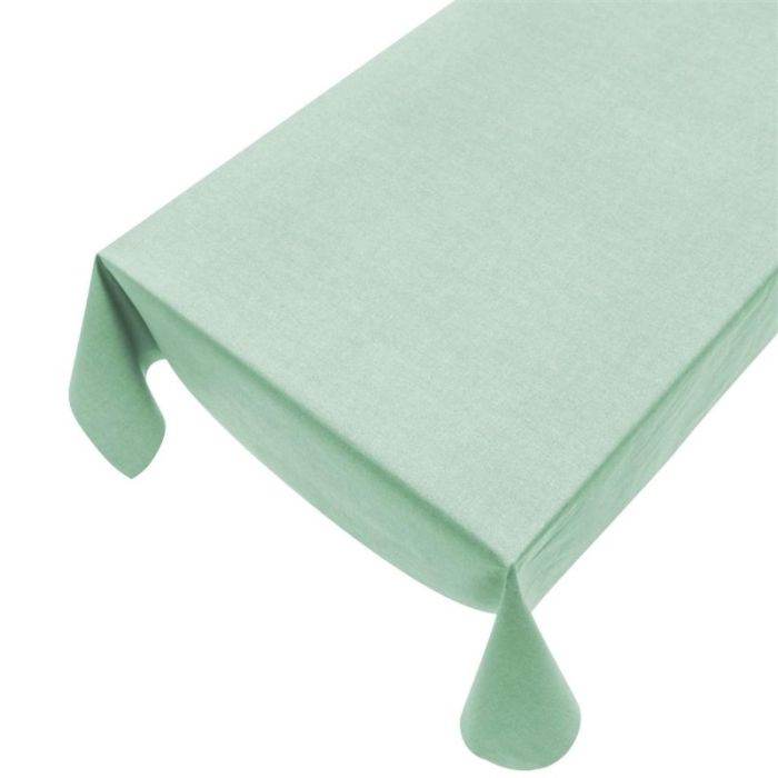 Donja Tablecloth Coated Linen green 140cmx20mtr