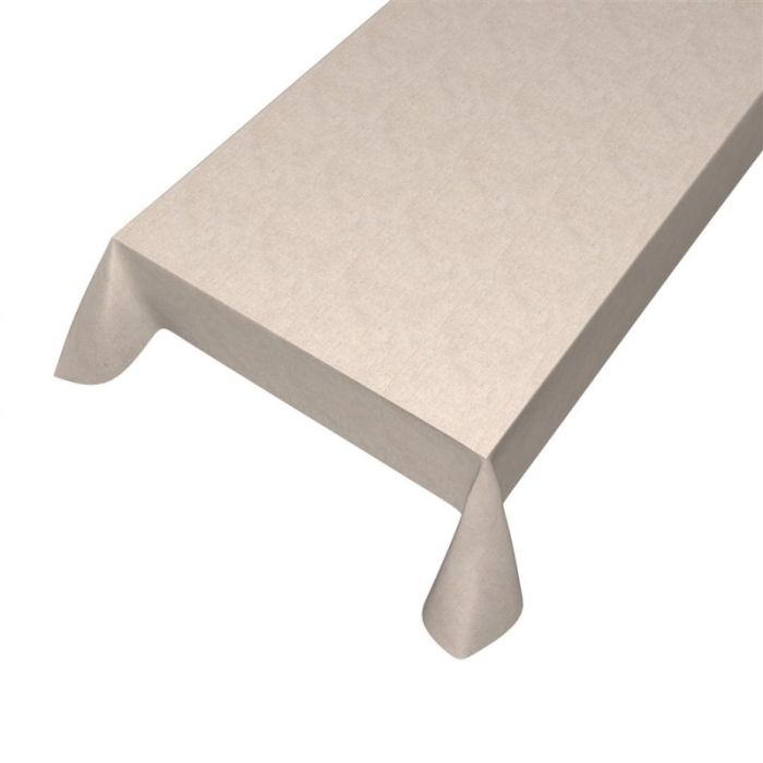 Dean Tablecloth Coated Linen sand 140cmx20mtr