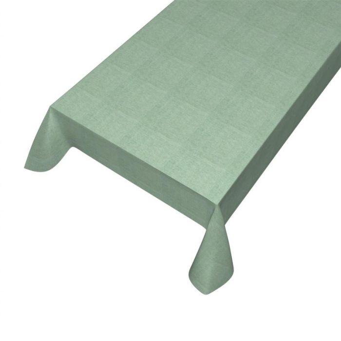Dean Tablecloth Coated Linen green 140cmx20mtr
