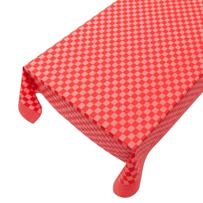 Textile Flamand Tablecloth Coated Linen red 140cmx20mtr