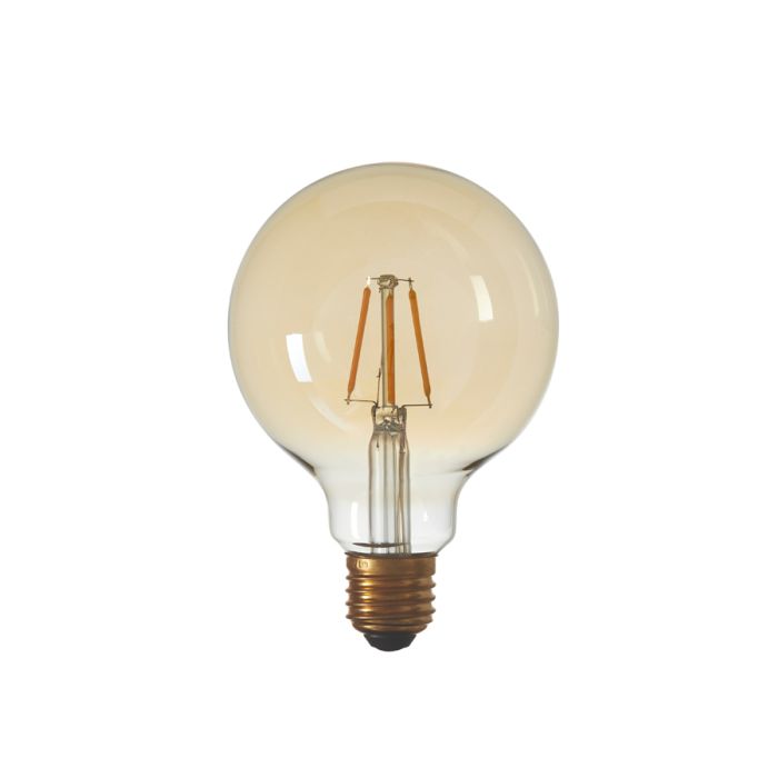 LED globe Ø9,5x13 cm LIGHT 3W amber E27 dimmable