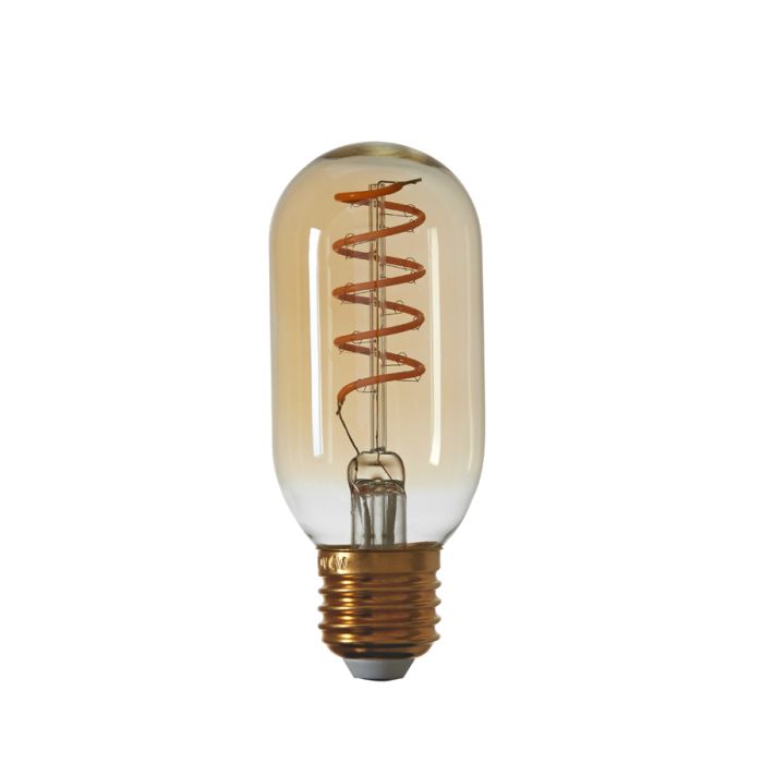 Deco LED tube wide Ø4,5x12,5 cm LIGHT 4W amber E27 dimmable