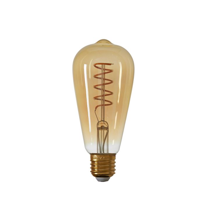 Deco LED angular Ø6,5x14,5 cm LIGHT 4W amber E27 dimmable