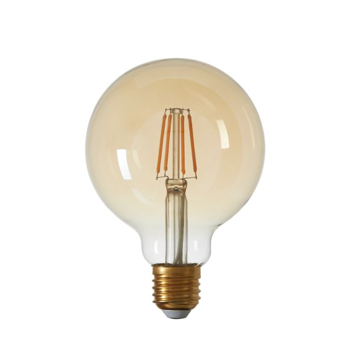 LED globe Ø9,5x14 cm LIGHT 4W amber E27 dimmable