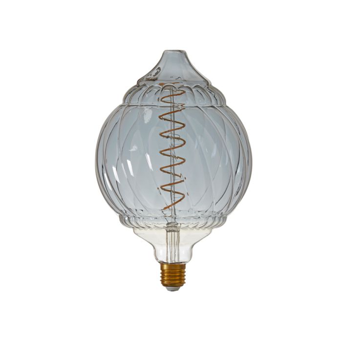 Deco LED globe Ø16x25 cm BAROQUE 4W smoked E27 dimmable