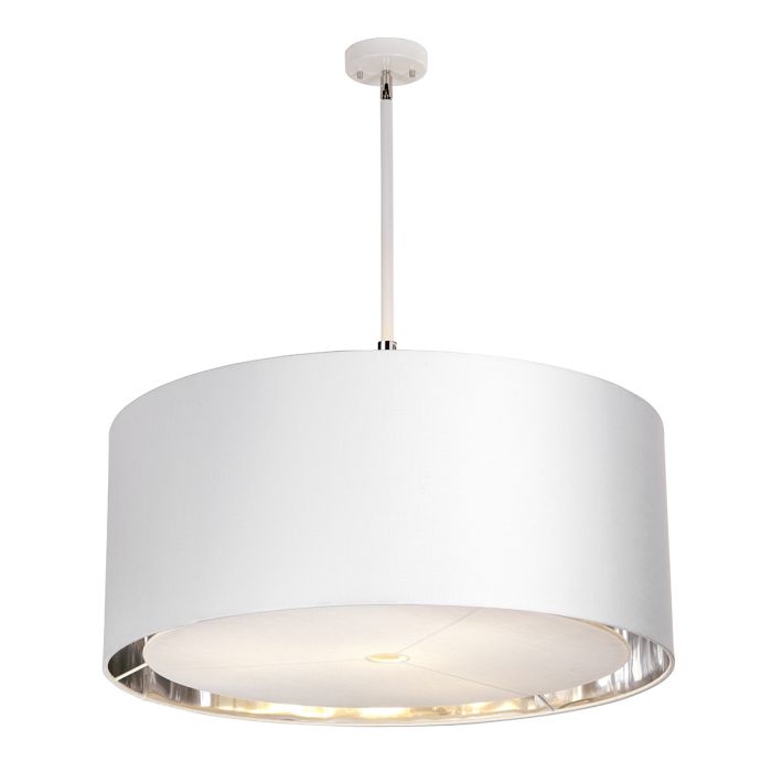 Balance 4 Light Extra Large Pendant - White and Polished Nickel