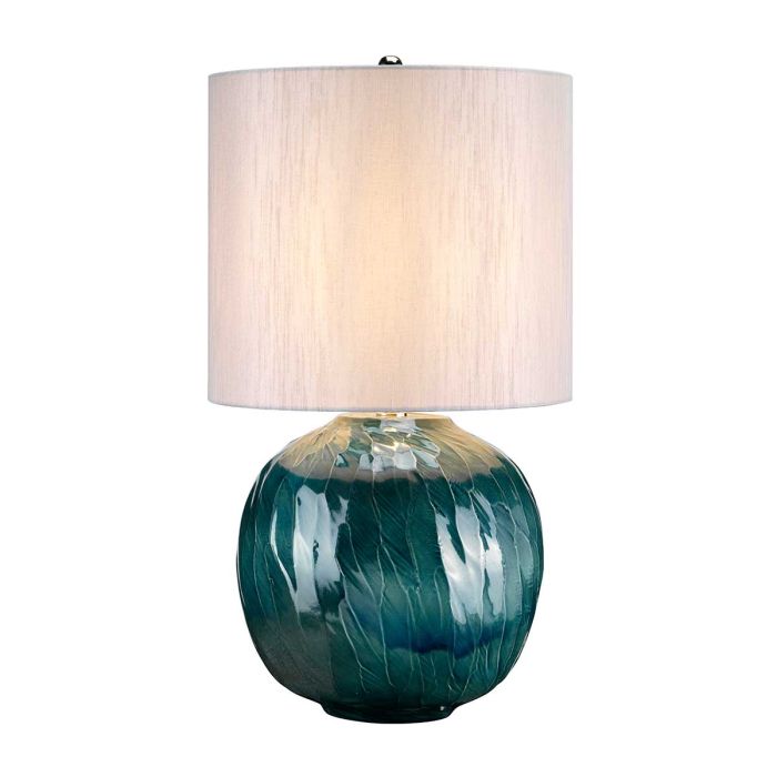 Blue Globe 1 Light Table Lamp