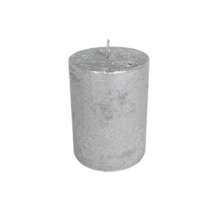 Candle silver 10x20cm