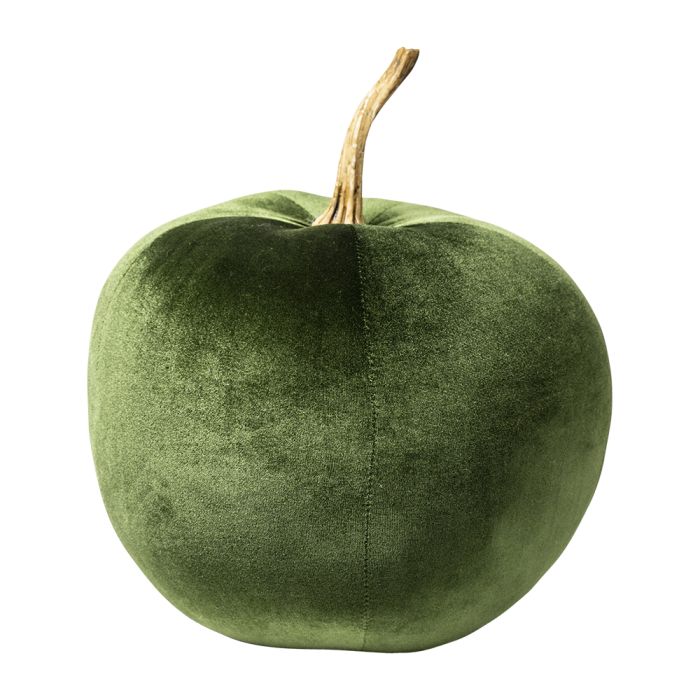 velvet decoration apple green 36cm