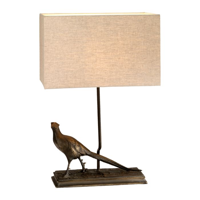 Halkirk 1 Light Table Lamp with Rectangle Shade