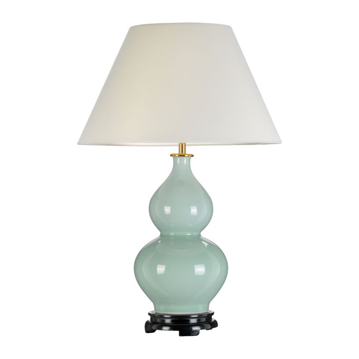 Harbin Gourd 1 Light Table Lamp with Tall Empire - Celadon