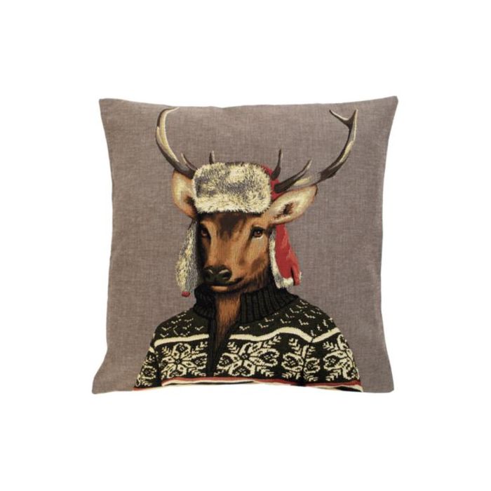 gobelin cushion nordic deer 45x45cm