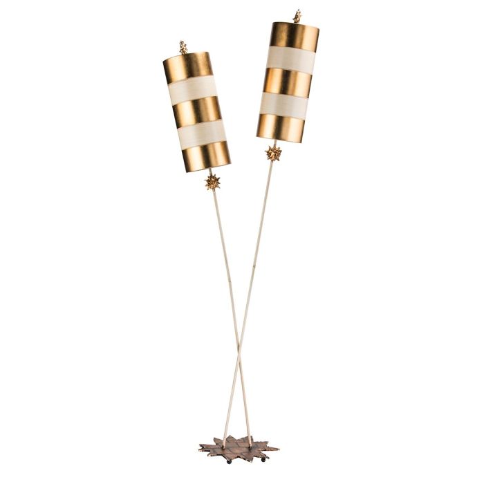 Nettle Luxe 2 Light Floor Lamp - Gold