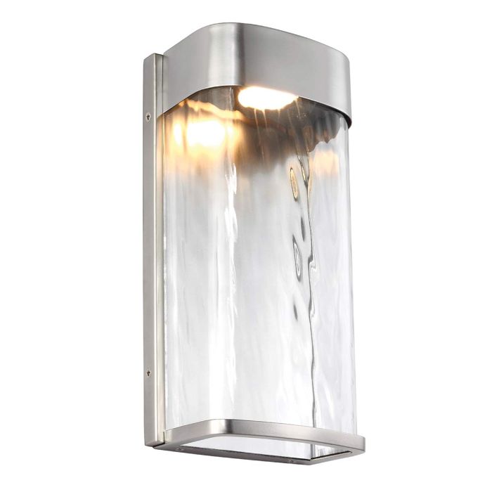 Bennie 1 Light Large LED Wall Light - Painted Brushed Steel